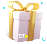 Receba seus bônus de boas-vindas no 57e